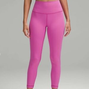 LIKE NEW Lululemon High Rise Align, Pow Pink Tone, 25 Inch, Size 10